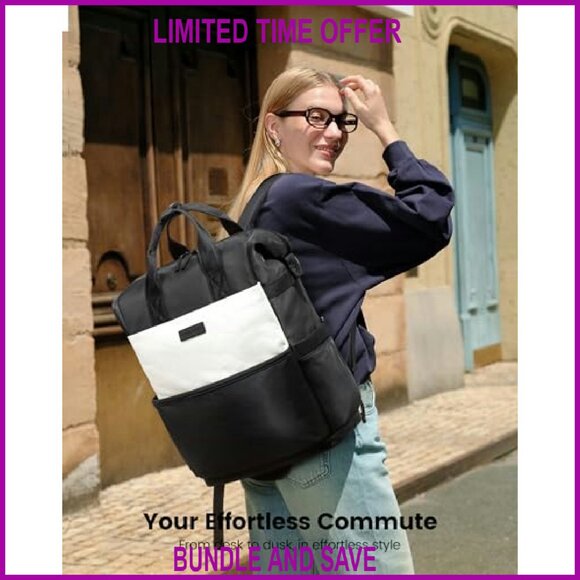 17.3 Inch Laptop Backpack Waterproof Travel Work School Bookbag - Picture 3 of 7